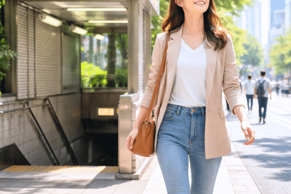 アクセスの良い就労継続支援B型事業所へ通うイメージ