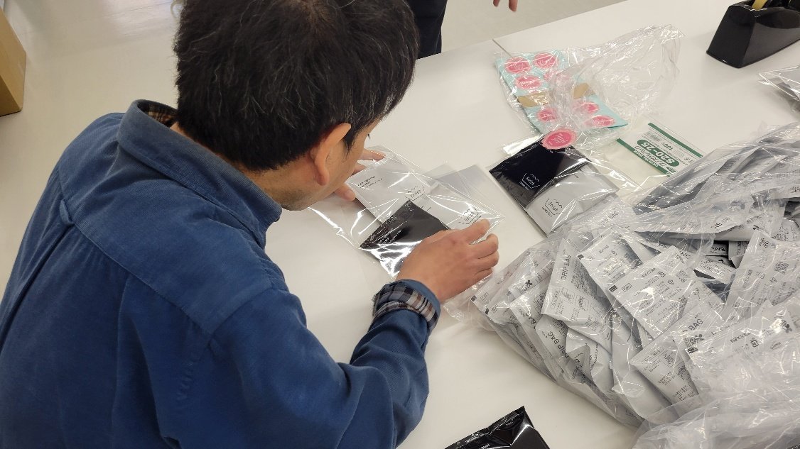 軽作業(内職作業)のようす